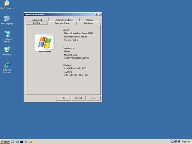 windows server 2003 service pack